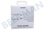 Samsung SAM10311PK  EP-TA845XWEGWW Samsung Wall Charger 45W USB-C Wit geschikt voor o.a. USB-C (inclusief kabel)