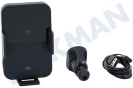 Samsung SAM-10344-PK  GP-PLU021SAABW Samsung Wireless Charging Car Holder geschikt voor o.a. USB-C, Max. schermformaat 6,9 inch