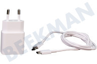 Samsung SAM-10340-PK  EP-T1510XWEGEU Samsung Power Adapter 15W geschikt voor o.a. Wit, USB-C ingang, Android & iOS