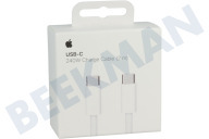 Apple APPMU2G3ZM  MU2G3ZM/A Apple MU2G3ZM/A USB-C auf USB-C Kabel 2,0 Meter, weiß geeignet für u.a. USB-C auf USB-C