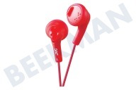 JVC HAF160REP HA-F160-R-E Gumy In Ear Koptelefoon Koptelefoon Rood geschikt voor o.a. Rood met 1 meter snoer