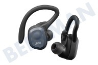 JVC HAET45TBU Hoofdtelefoon HA-ET45T-BU Wireless Sport Dual Support Headphones Black geschikt voor o.a. Dual support