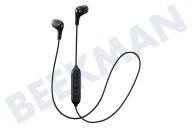 JVC HAFX9BTBEF  HA-FX9BT-BE Gumy Wireless Black geschikt voor o.a. Bluetooth, met 3 knops afstandsbediening