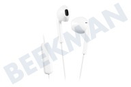 JVC HAF17MWU  HA-F17M-WU Earbuds Smartphone White geschikt voor o.a. Zweetbestendig IPX2, iPhone compatibel