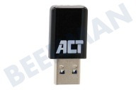 ACT  AC4470 Mini Dual Band AC1200 USB 3.1 Gen1 Netwerkadapter geschikt voor o.a. AC1200, USB 3.1