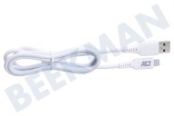 ACT  AC3011 USB naar Lightning kabel, 1m geschikt voor o.a. Apple 8-pin Lightning connector