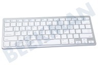 ACT  AC5600 Ultradun Bluetooth Keyboard - US lay-out (Qwerty) geschikt voor o.a. Tablet, Smartphone Wit