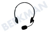 Ewent EW3563 Hoofdtelefoon Hoofdtelefoon geschikt voor o.a. Stereo 3.5mm 2x jackplug Met microfoon geschikt voor o.a. Stereo 3.5mm 2x jackplug