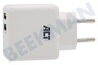 Universeel  AC2125 2-Poorts USB Lader 4A met Quick Charge 3.0 geschikt voor o.a. Universeel gebruik