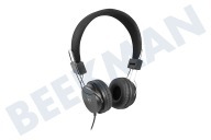 Ewent Hoofdtelefoon EW3573 Opvouwbare on-ear hoofdtelefoon geschikt voor o.a. Stereo 3.5mm plug Zwart