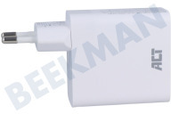 Universeel  AC2170 USB-C & USB-A lader 65W met Power Delivery 3-Poorts geschikt voor o.a. Power Delivery PPS, Quick Charge, GaNFast