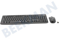 Logitech LOGZMK295U  920-009800 MK295 Silent Keyboard + Muis US Layout geschikt voor o.a. Zwart, US Layout