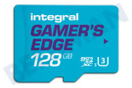 Integral  INMSDX128G10-100V30GE 128GB V30 Gamer's Edge microSDXC Card - Class 10 geschikt voor o.a. Class 10, Nintendo Switch