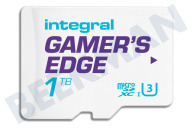 Integral  INMSDX1TB10-180V30GE 1TB V30 Gamer's Edge microSDXC Card - Class 10 geschikt voor o.a. Class 10, Nintendo Switch