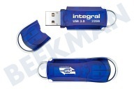 Integral INFD32GBCOU3.0  Memory stick geschikt voor o.a. USB 3.0 Integral 32GB Courier geschikt voor o.a. USB 3.0