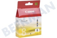 Canon CANBCLI8Y Canon printer Inktcartridge geschikt voor o.a. Pixma iP4200,Pixma iP5200 CLI 8 Yellow geschikt voor o.a. Pixma iP4200,Pixma iP5200