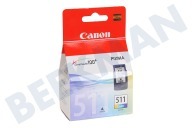 Canon CANBCL511 Canon printer Inktcartridge geschikt voor o.a. MP240, MP260, MP480 CL 511 Color geschikt voor o.a. MP240, MP260, MP480