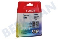 Canon CANBPG40P PG 40 + CL 41 Canon printer Inktcartridge geschikt voor o.a. Pixma iP1200, iP1300 PG 40 CL 41 Multipack Black Color geschikt voor o.a. Pixma iP1200, iP1300
