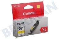Canon 6446B001  Inktcartridge geschikt voor o.a. Pixma MX925, MG5450 CLI 551 XL Yellow geschikt voor o.a. Pixma MX925, MG5450