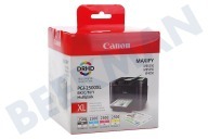 Canon 9254B004 Canon printer Inktcartridge geschikt voor o.a. Maxify MB5350, MB5050, iB4050 PGI 2500XL Multipack BK/C/M/Y geschikt voor o.a. Maxify MB5350, MB5050, iB4050