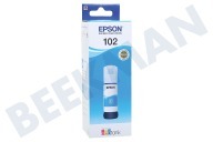 Epson EPST03R240  C13T03R240 Epson 102 Cyan geschikt voor o.a. Epson Ecotank ET-Serie 2700, 2750, 3700, 3750, 4750