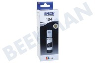Epson EPST00P140 Epson printer C13T00P140 Epson 104 Black geschikt voor o.a. Epson Ecotank ET-Serie 4700, 2720, 2710, 2721, 2711