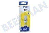 Epson Epson printer C13T00P440 Epson 104 Yellow geschikt voor o.a. Epson Ecotank ET-Serie 4700, 2720, 2710, 2721, 2711