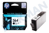 HP 364 Black Inktcartridge geschikt voor o.a. Photosmart C5380, C6380 No. 364 Black