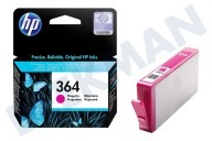Hewlett Packard HP-CB319EE HP 364 Magenta  Inktcartridge geschikt voor o.a. Photosmart C5380, C6380 No. 364 Magenta geschikt voor o.a. Photosmart C5380, C6380