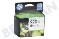 Hewlett Packard HP-CD975AE HP 920 Xl Black  Inktcartridge geschikt voor o.a. Officejet 6000, 6500 No. 920 XL Black geschikt voor o.a. Officejet 6000, 6500