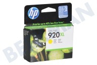 HP Hewlett-Packard CD974AE HP 920 XL Yellow HP printer Inktcartridge geschikt voor o.a. Officejet 6000, 6500 No. 920 XL Yellow geschikt voor o.a. Officejet 6000, 6500