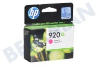 Hewlett Packard CD973AE HP 920 XL Magenta  Inktcartridge geschikt voor o.a. Officejet 6000, 6500 No. 920 XL Magenta geschikt voor o.a. Officejet 6000, 6500