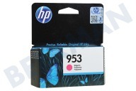 HP Hewlett-Packard 2621285  F6U13AE HP 953 Magenta geschikt voor o.a. Officejet Pro 8210, 8218, 8710