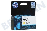 HP Hewlett-Packard 2621284  F6U14AE HP 953 Yellow geschikt voor o.a. Officejet Pro 8210, 8218, 8710