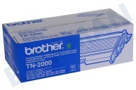 Brother TN2000 Brother printer Tonercartridge geschikt voor o.a. HL2030, HL2040, HL2070N TN 2000 Black geschikt voor o.a. HL2030, HL2040, HL2070N