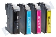 Brother LC223VALBP LC-223 Multipack  Inktcartridge geschikt voor o.a. DCP-J4120DW, MFC-J4420DW, MFC-J4620DW LC-223 Multipack BK/C/M/Y geschikt voor o.a. DCP-J4120DW, MFC-J4420DW, MFC-J4620DW