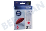 Brother LC225XLM LC-225XL M Brother printer Inktcartridge geschikt voor o.a. DCP-J4120DW, MFC-J4420DW, MFC-J4620DW LC-225 XL Magenta geschikt voor o.a. DCP-J4120DW, MFC-J4420DW, MFC-J4620DW