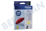 Brother LC225XLY LC-225XL Y Brother printer Inktcartridge geschikt voor o.a. DCP-J4120DW, MFC-J4420DW, MFC-J4620DW LC-225 XL Yellow geschikt voor o.a. DCP-J4120DW, MFC-J4420DW, MFC-J4620DW