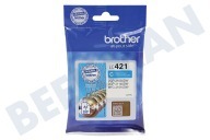 Brother BROI421C LC-421C Brother Brother printer Inktcartridge LC421C Standard Capacity geschikt voor o.a. DCP-J1050DW, DCP-J1140DW, MFC-J1010DW