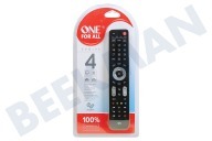 One For All URC7145  URC 7145 One for all Evolve 4 geschikt voor o.a. Universele afstandsbediening voor Smart TV