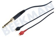 Sennheiser 508688 Hoofdtelefoon 081435 Sennheiser 3m kabel 3.5mm jack met adapter naar 6.35mm geschikt voor o.a. HD 265 Linear, HD 265 Linear II, HD 414 Classic