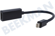 Gembird  Mini Displayport naar HDMI Adapterkabel 15cm geschikt voor o.a. 15cm, zwart