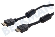 Easyfiks  HDMI Kabel 1.4 High Speed + Ethernet, 2.5 Meter, Verguld geschikt voor o.a. 2.5 Meter, High Speed met Ethernet, Verguld