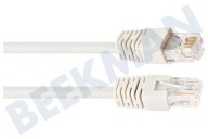 Easyfiks  UTP CAT6E Netwerkkabel Wit, 1.5 meter, 2x RJ45 Male geschikt voor o.a. 1.5 Meter, Wit