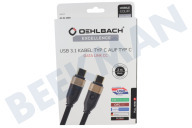 Oehlbach D1C33201  33201 Excellence USB-C 3.1 kabel, 2 meter geschikt voor o.a. USB-C 3.1, 2 meter