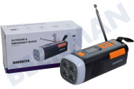 Marmitek  25008644 RESQ200 Noodradio geschikt voor o.a. Opwindbaar, Batterij 4500mAh Lithium-Ion, Solar