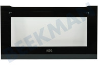 AEG 140063857019 Oven-Magnetron Deurglas Buitenkant geschikt voor o.a. KME761000B, KMK765080B