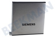 Siemens 654027, 00654027 Koffiezetmachine Afdekkap geschikt voor o.a. TK75K573 Paneel geschikt voor o.a. TK75K573