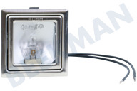 Atag 400575 Wasemkap Lamp geschikt voor o.a. ES9092EMUU, WM411TTUU, WS6011IMUU Spotje 20 Watt Halogeen, Vierkant geschikt voor o.a. ES9092EMUU, WM411TTUU, WS6011IMUU