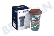 DeLonghi 5513281021 DLSC055 Koffiezetapparaat Thermosbeker geschikt voor o.a. The Taster, 300 ml Keramische beker met dubbele wand geschikt voor o.a. The Taster, 300 ml